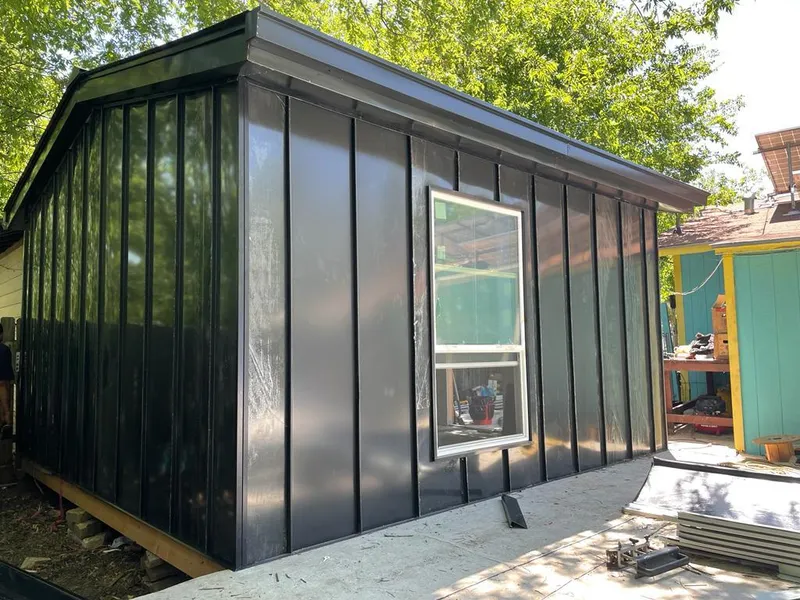 Black standing seam metal wall panels for Roof Inspection in Massillon